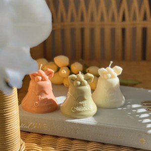 Festive Christmas Bell Candle