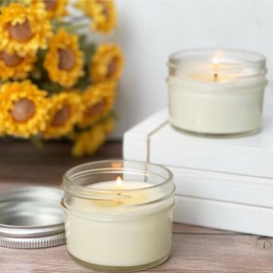 Scented Simple Small Salsa Jar Candle