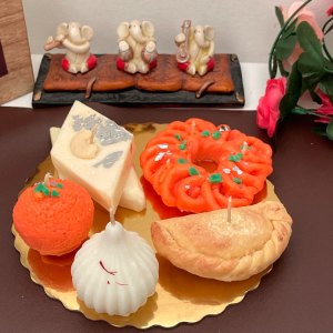 Scented Diwali Sweet Platter Candles