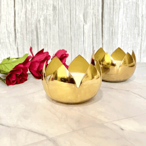 Scented Metal Lotus Candle